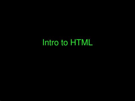 Intro Ro HTML 的图像结果
