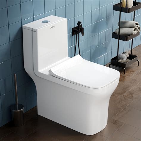 Buy LAPO Premium Commode for Toilet, S Trap 9 inch Outlet, One Piece ...