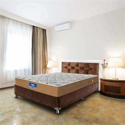 PEPS Restonic Opulence Normal Top Beige 10 inch Double Bonnell Spring ...