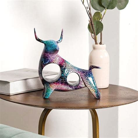 Buy Abstract Bull Showpiece - Blue Online in India | Vaaree