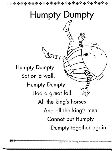 It never said he was an egg... | Humpty dumpty nursery rhyme, Rhyming ...