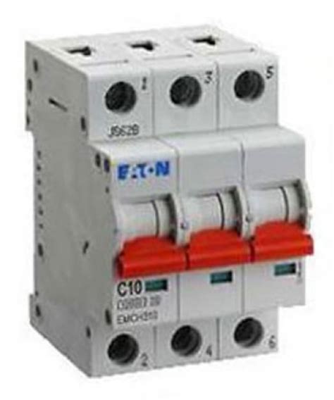 EMCH306 EMCH306 Eaton | Eaton MEMShield MCB, 3P, 6A Curve C, 230V AC ...