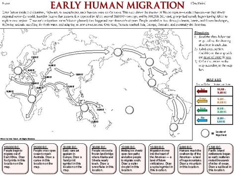 Human Migration Worksheet 的图像结果