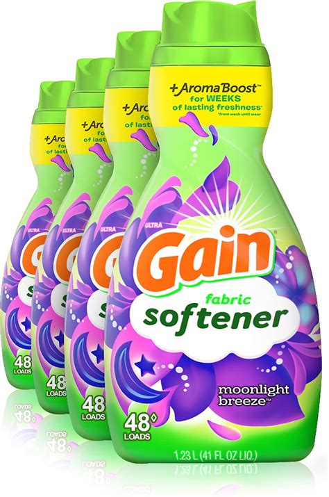 Amazon.com: Gain Laundry Fabric Softener Liquid, Moonlight Breeze ...