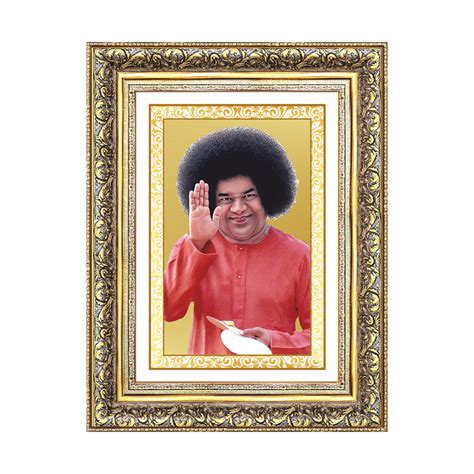 Sri Sathya Sai Baba | 24K Gold Plated Divine Wall Frame – DIVINITI ...