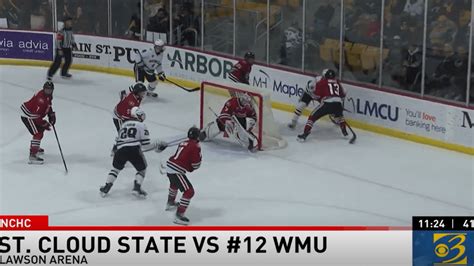 WMU hockey team edged in series opener to St. Cloud State