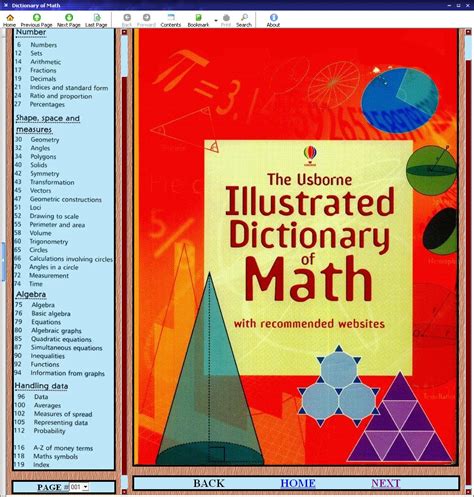 Image result for Math Dictionary