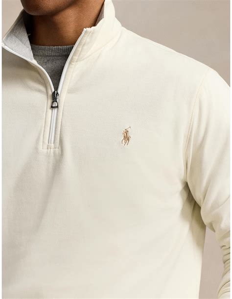 Polo Ralph Lauren Luxury Jersey Quarter-zip Pullover | David Jones