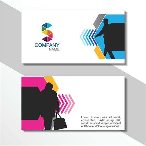 Creative Business Card Design Vector 的图像结果