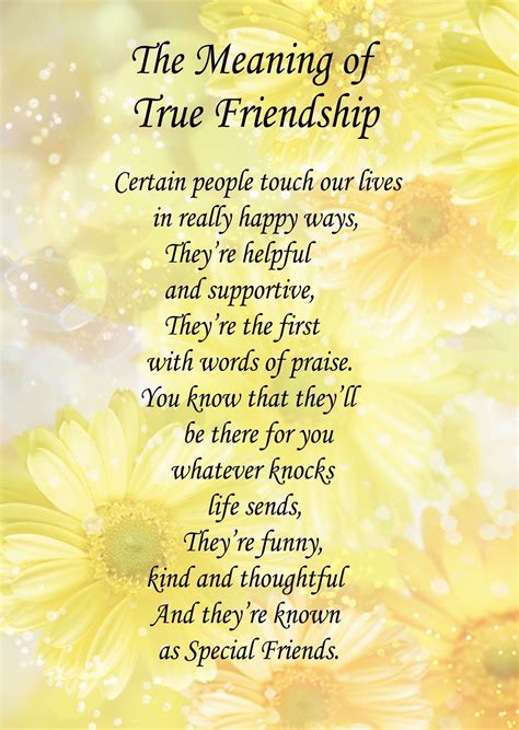 True Friendship Poems