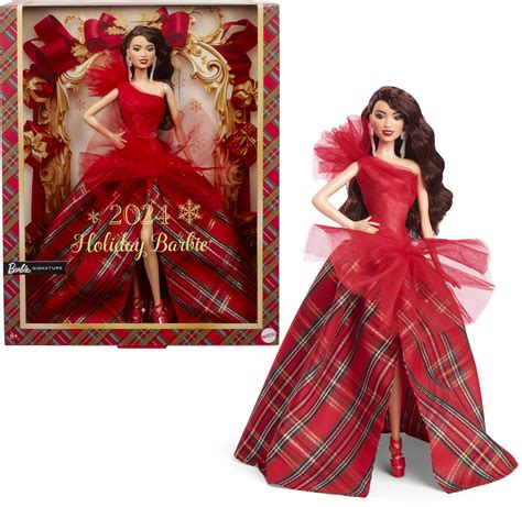 Barbie 2024 Holiday Barbie Dolls, Seasonal Collector Toy, Barbie ...