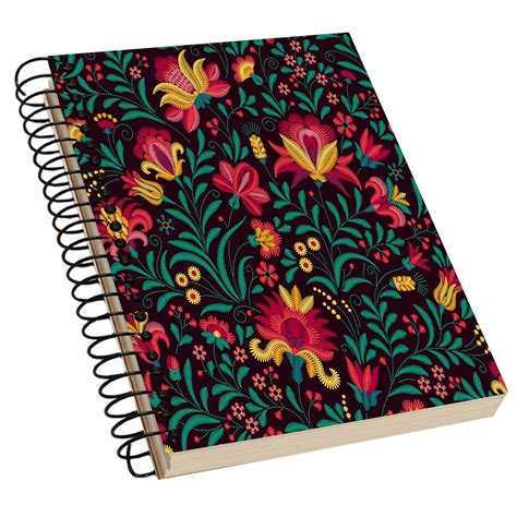 Art Decor Spiral Bound Notebook, Single Rule Notebook, Size : A5 ...