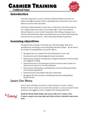 Fillable Online Cashier Resume Sample Fax Email Print - pdfFiller