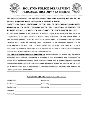 Image result for Personal Statement History Example