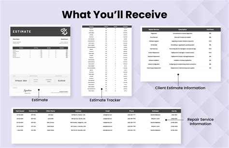 Computer Repair Estimate 的图像结果
