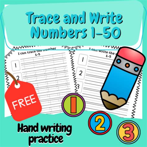 Image result for Writing Numbers Practice Sheet