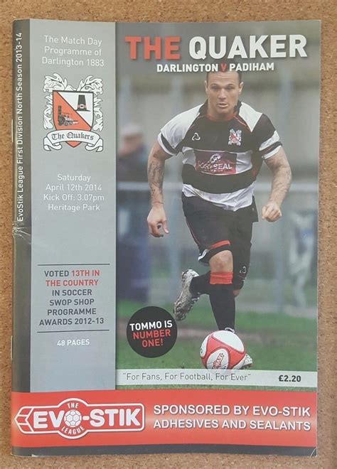 Programme Darlington Football Reynolds Arena Home | Ubuy India