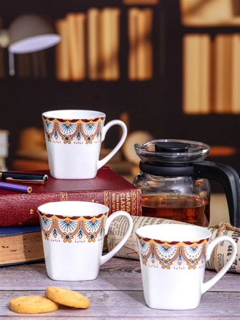 Buy Sonaki Bone China Tea/Coffee Mug Set of 6pcs SUMIT-M-MW-A021 Online ...