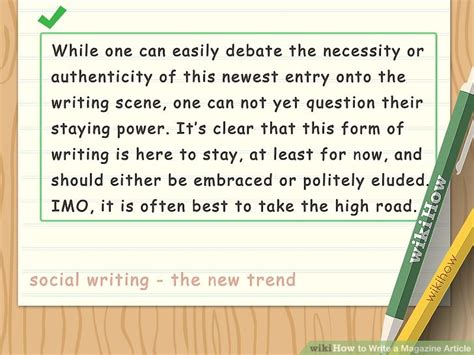 Image result for Writing a Magazine Article Example