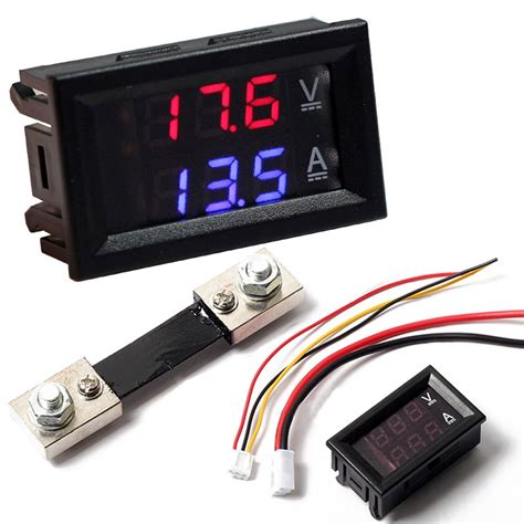 LED Digital Ammeter-Voltmeter With Shunt – GonaKart India