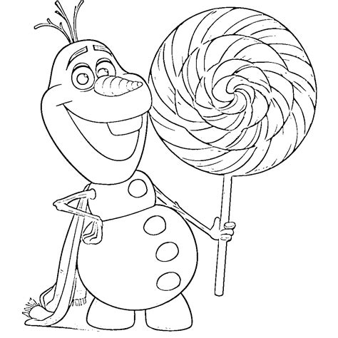 Christmas Olaf Coloring Pages