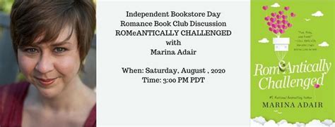 IBD Romance Book Club with Marina Adair, August 29 2020 | Online Event ...