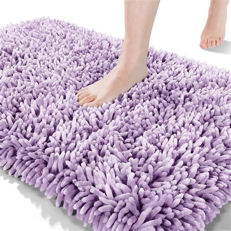 Amazon.com: Yimobra Chenille Bathroom Rugs Non Slip, Extra Thick Soft ...