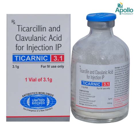 Ticarnic 3.1 Injection 1's Price, Uses, Side Effects, Composition ...