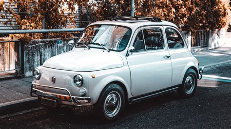 Wallpaper fiat, car, retro, vintage, side view hd, picture, image