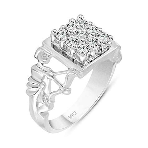 Buy Vighnaharta Zodiac Sign Sagittarius (Dhanu Rashi) CZ Rhodium Plated ...