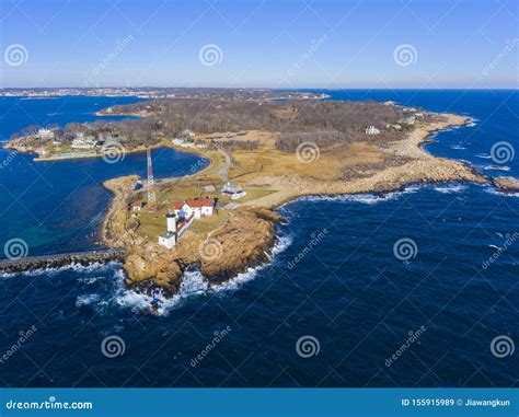 Eastern Point Lighthouse, Cape Ann, MA, USA Stock Image - Image of ...