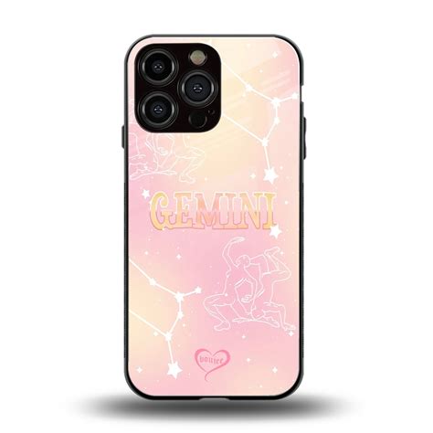 Gemini Aura Phone Case for Iphone 15 Pro Max | Glass Case – Boujee