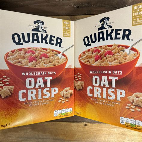 2x Quaker Oat Crisp Cereal (2x375g) & Low Price Foods Ltd