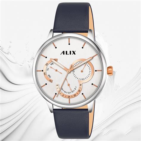 Alix AL3011: Blue Chronograph Watch (3ATM) | Men's – Alix Store