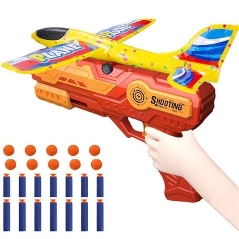 PATPAT® 4 in 1 Airplane Toy, Airplane Launcher Plane Toy, 1 Glidering ...