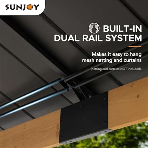 Sunjoy 11 x 11 ft. Wood Gazebo Standard Cedar Framed India | Ubuy