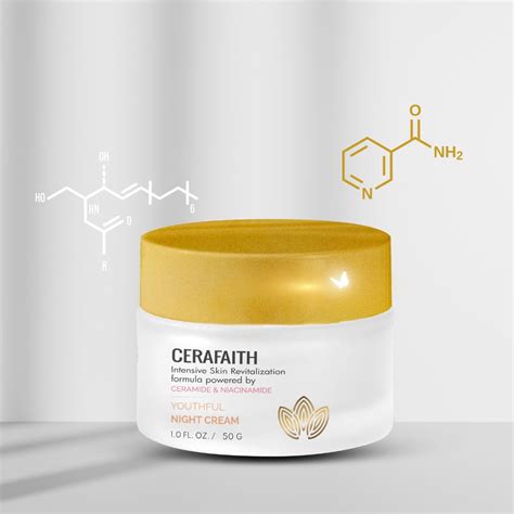 Cerafaith Night Cream | Enriched with Ceramide and Niacinamide | Long ...
