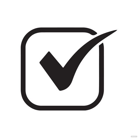 Black Check/Tick Mark clipart in Illustrator - Download | Template.net