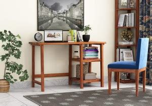 Gca1woodzone Pure Sheesham Wooden Writing Study Desk Computer Laptop ...