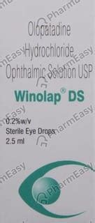 Winolap Ds 0.2 % Eye Drop (2.5): Uses, Side Effects, Price & Dosage ...