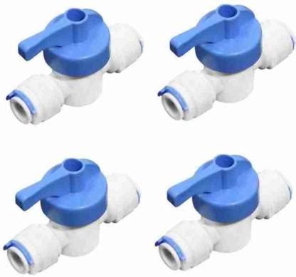 Kimekam Inline Ball Valve Quick Connect Shut Off for RO Set-1/4" Hose ...