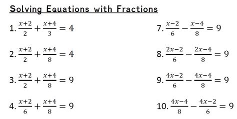 Image result for Simplifying Equations Containing Fractions