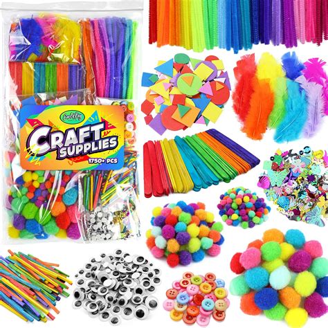 Amazon.com: Arts & Crafts Supplies Kits & Materials Set for Kids ...