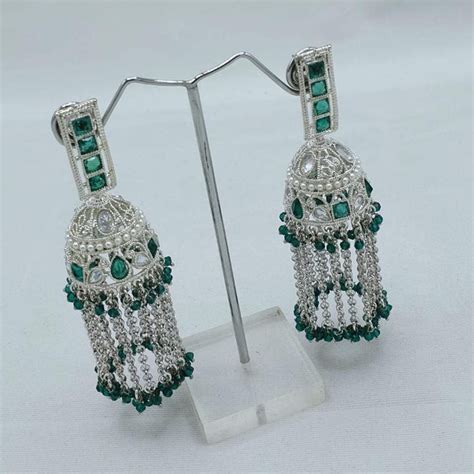 Akruti Collection Sparkling American Diamond Dangler Earrings For Part ...