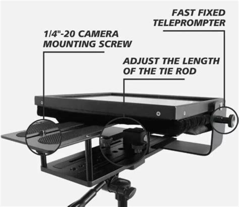 Tablet Camera Mount Teleprompter 的图像结果