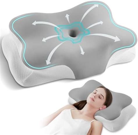 Silkena Pillow, Neck Pillow, Memory Foam, Ergonomic Pillow with Neck ...