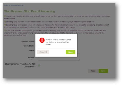 How to Stop/Release Employees Payment : Help Center