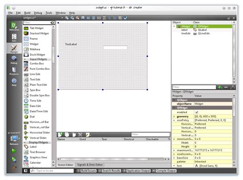 Qt Creator UI Tutorial 的图像结果