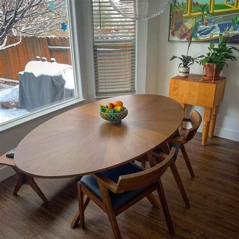 oval dining room sets for 6