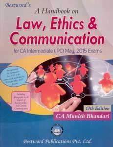 Buy Law Ethics and communication by Munish Bhandari (IPCC) Book Online ...